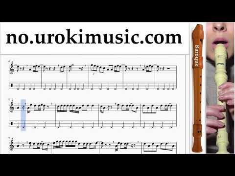 Blokkfløyte Kurs (Barokk) Dua Lipa - New Rules Trening Studie Del 2 um-i935