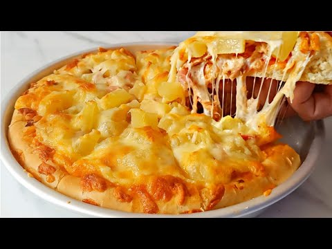 How To Make Perfect Pizza At Home Juicy And Tasty [ Hawaiian Pizza Recipe ] Perfect Pizza Dough