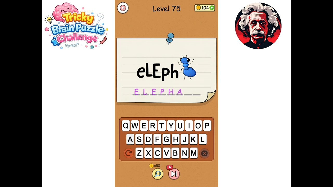 Tricky Brain Puzzle Challenge level 75 Walkthrough Solution