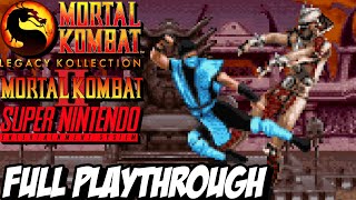 MK2 SUPER NINTENDO FULL PLAYTHROUGH | MORTAL KOMBAT LEGACY KOLLECTION Playthrough Gameplay