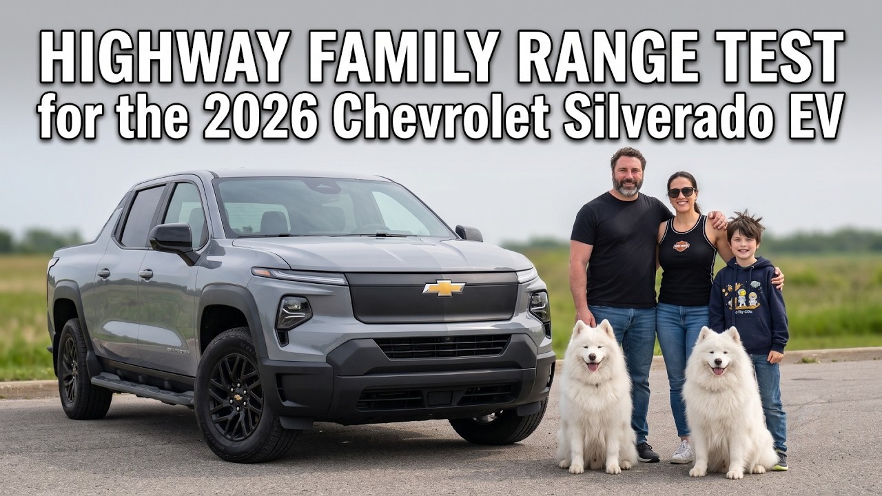 Chevrolet Silverado EV loaded for a family road trip