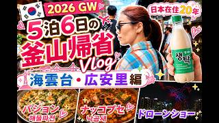 【韓国・釜山】日本在住20年…5泊6日で釜山に帰省しました｜海雲台・広安里Vlog