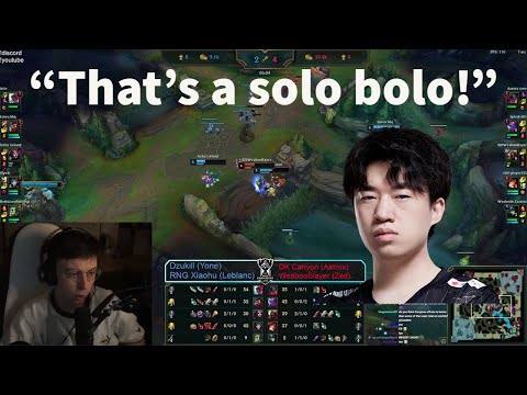 Caedrel Reacts To EUW Zed OTP Solo Killing RNG Xiahou - 420WeabooSlayer