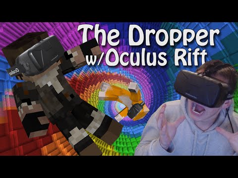 Minecraft The Dropper w/ OCULUS RIFT! (Warning: Vomit Alert)