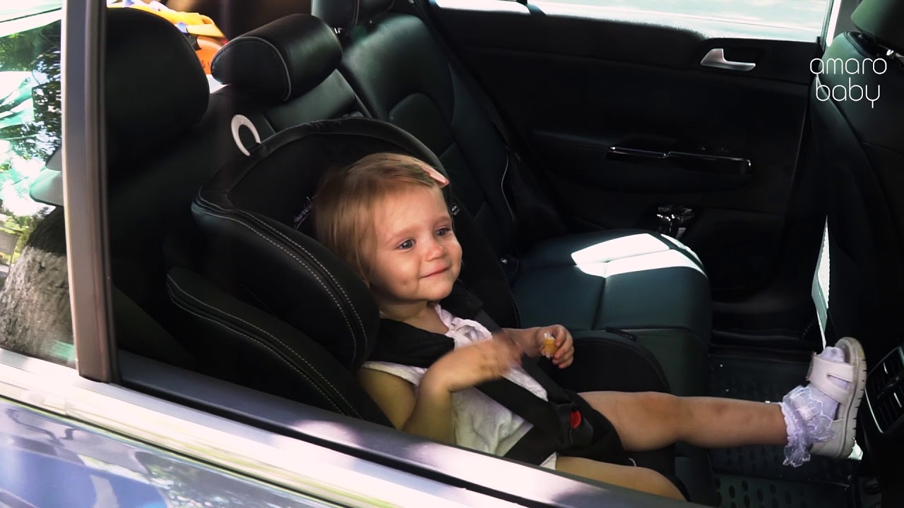 миниатюра 0 Видео о товаре Автокресло AmaroBaby ST-3 Isofix (0-36 кг), Бежевый