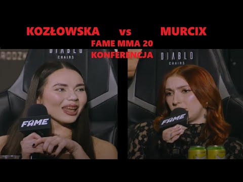 PAULINA KOZŁOWSKA vs MURCIX. FAME MMA 20: KONFERENCJA