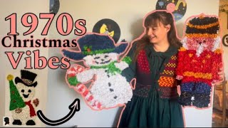 I Made Vintage Inspired ‘Popcorn’ Art for Christmas (DIY retro christmas decorations)
