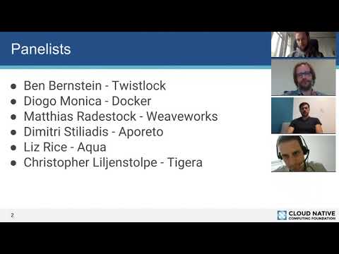 CNCF Webinar Series - Cloud Native Security Panel
