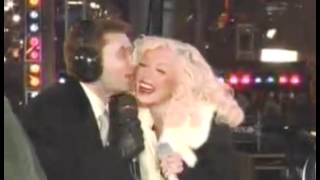 Ryan &amp; Christina Aguilera at New Years Countdown 2007 LEGENDTINA.COM