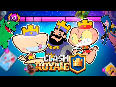 Mongo e Drongo entram dentro de Clash Royale e entram em guerra - desenho animado