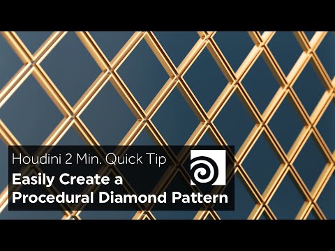 2 Min Houdini Quick Tip: Easy Diamond Pattern