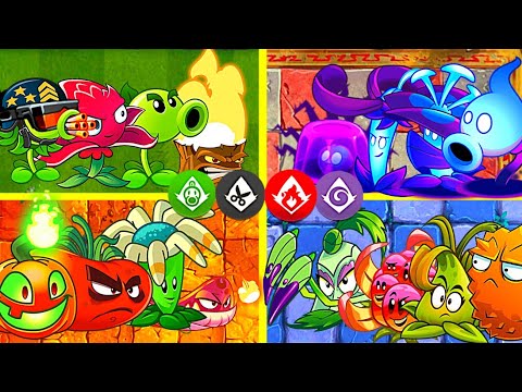Random 23 Plants Battles Pea_Fire_Shadow - Who Will Win? - PvZ2 Plants vs Plants Discovery