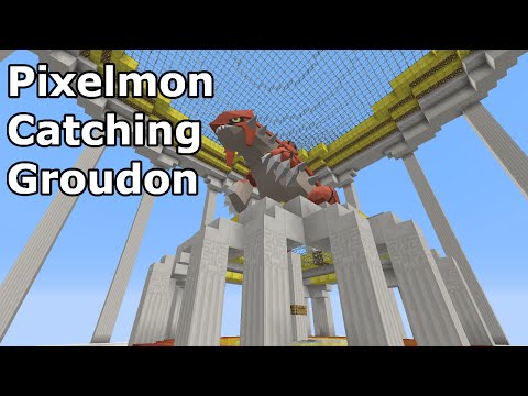 Pixelmon Catching Groudon | Capturing Groudon on Pixelmon