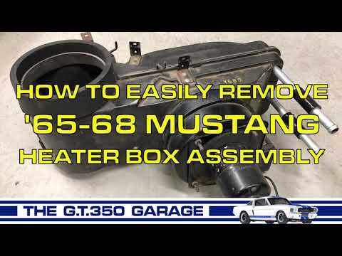 Easy ‘65-68 Mustang Heater Box Removal for Heater Core or Heater Hose Replacement