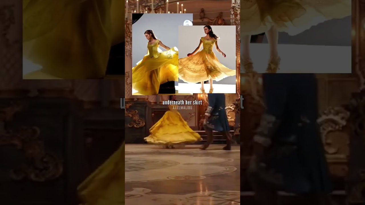 CGI in Disney Princess live action dresses #disney #vfx