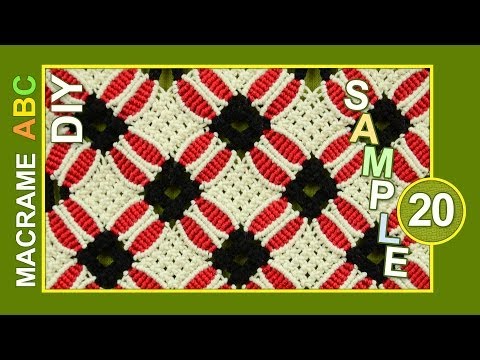 DIAMOND MESH MACRAME TABLECLOTH PATTERN TUTORIAL