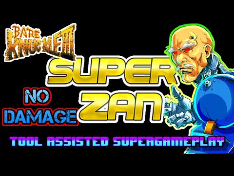 [TAS] Bare Knuckle III (Streets of rage 3) Super Zan Very Hard No Damage