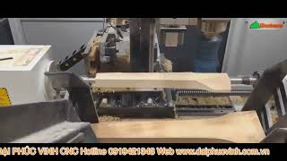 MÁY TIỆN PHAY CNC 4 Trục 4 Dao Nạp Phôi Tự Động gia công mọi công đoạn Tupi- Khoan - Đục Mộng