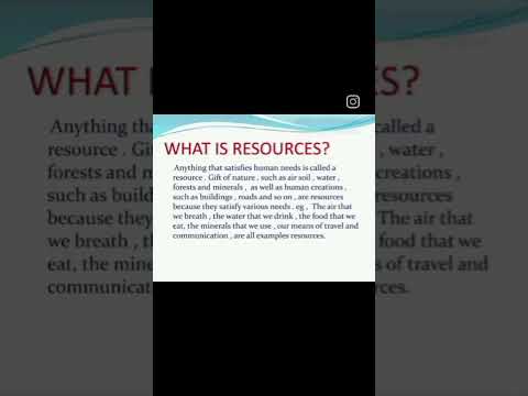 What is Resources?
