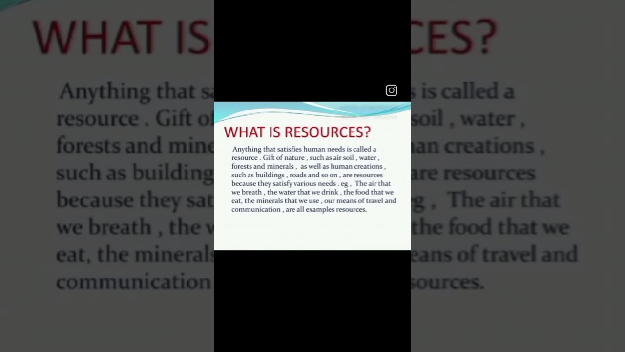 What is Resources?