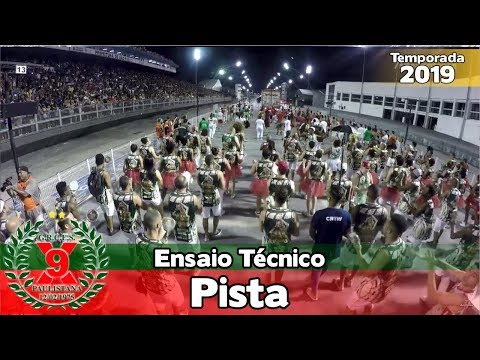 X9 Paulistana 2019 - Bateria no ensaio técnico (Pista) - Apoteose Visita SP