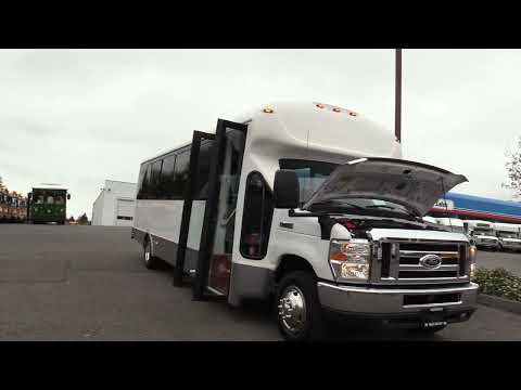 2015 Ford Starcraft MVP 24 Passenger + Rear Luggage Shuttle Bus - S16006