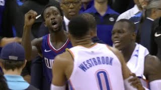Beverley Flagrant Goes at Westbrook's Knees Again! 2018-19 NBA Season