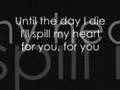 Story of The Year - Until the day i die lyrics
