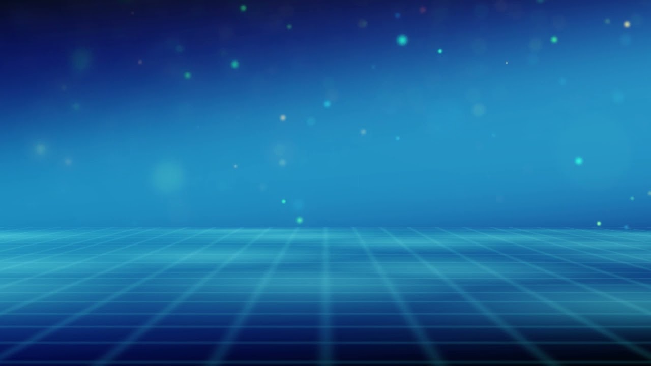 Floor Mesh Grid Retro Horizon Moving Animation Blue Motion Background for Title