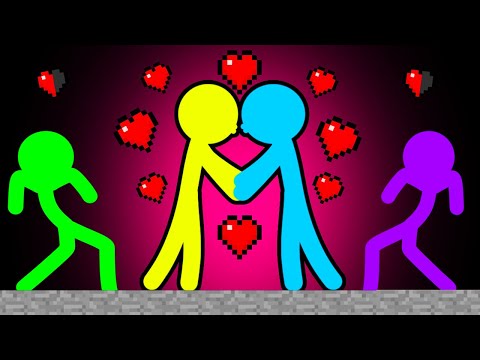 Stickman VS Minecraft: Love Potion - AVM Shorts Animation