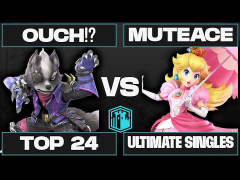 WTDSA 2025 T24 - Ouch!? (Wolf) Vs. MuteAce (Peach) Smash Ultimate - SSBU