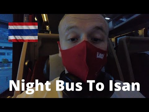 A jornada continua! (ônibus noturno de luxo para Khon Kaen)
