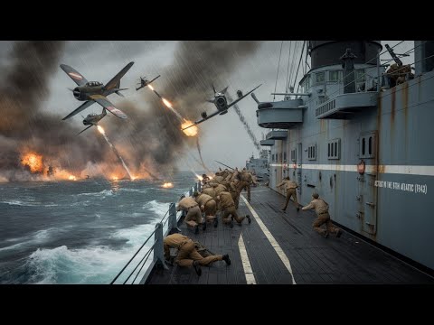 Action in the North Atlantic (1943) scene, Raymond Massey , Humphrey, Alan Hale, Bogart 720p