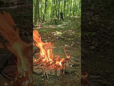 What happens when you use creek rocks on a fire