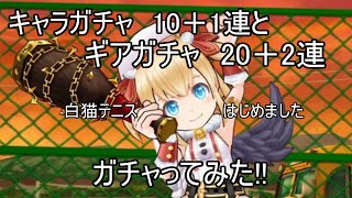 【白猫テニス】キャラガチャとギアガチャを11連ずつガチャってみた!!【ガチャ編】