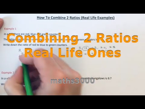 Combining 2 Ratios Into A Triple Ratio - Real Life Examples