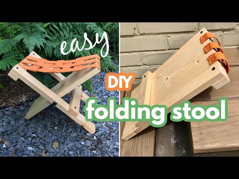 Part of a video titled How to make a folding stool - YouTube