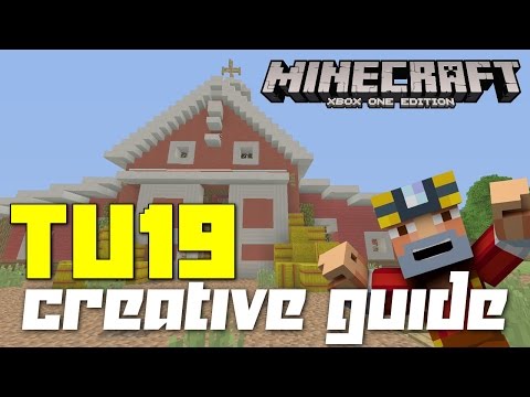 Minecraft Xbox 360/One: TU19 Update - Creative Mode Guide! (Tips w/ New Items!)