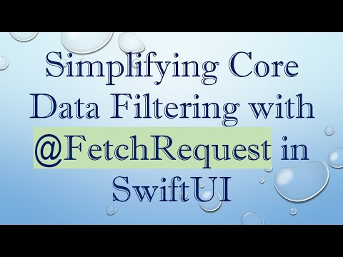 Simplifying Core Data Filtering with @FetchRequest in SwiftUI