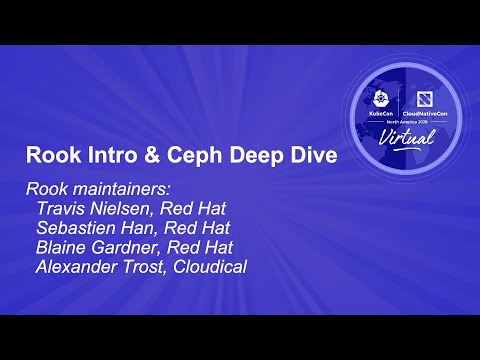 Image thumbnail for talk Rook: Intro and Ceph Deep Dive