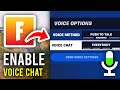 How To Turn On Voice Chat In Fortnite Full Guide