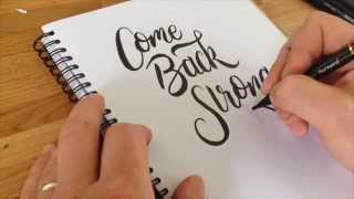 How I Write with a Brush Pen