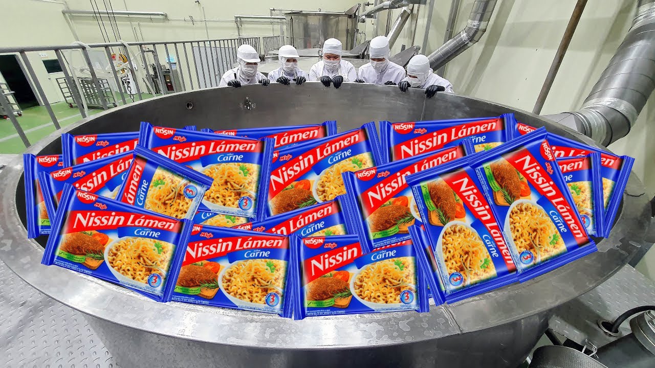 Como o MIOJO(Macarrão Instantâneo) é feito - Processo Industrial