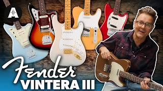 Video thumbnail for Fender Vintera III - More Era-Accurate Models than Ever!? by Andertons Music Co