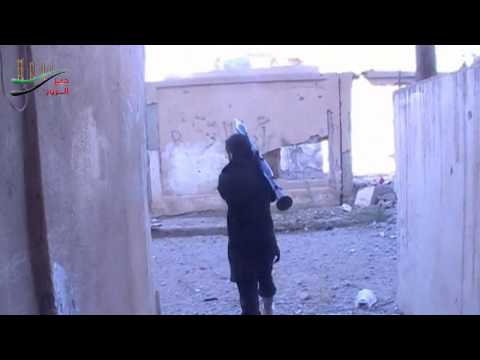 استهداف أحد قناصي النظام في حي الصناعة بقذيفة آر بي جي من قبل كتيبة جنود بيت القدس في دير الزور