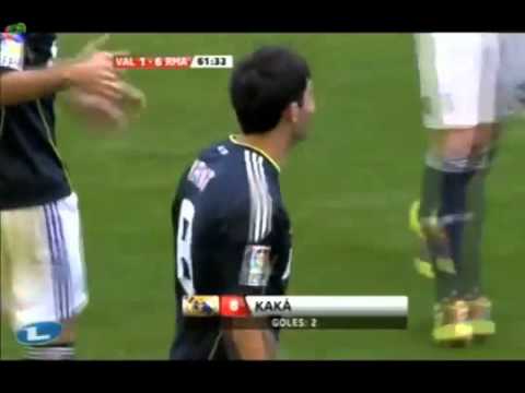 KAKA BRILLIANT GOAL GOLAZO Valencia 3-6 Real Madrid 4 23 2011