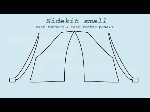 Model 3: Sidekit small (PPF for rear fenders & rocker panels) | installation guide | Tesla-Protect
