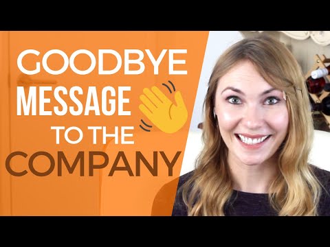 YouTube video about Announcement of Employee Leaving Company Email Sample