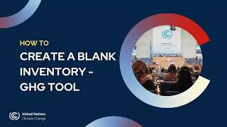 How to create a blank inventory - GHG Tool