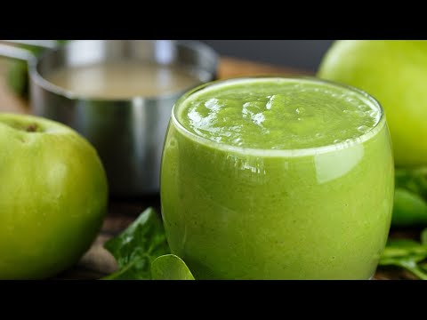 Avocado, Spinach and Green Apple Smoothie. Healthy Smoothie
